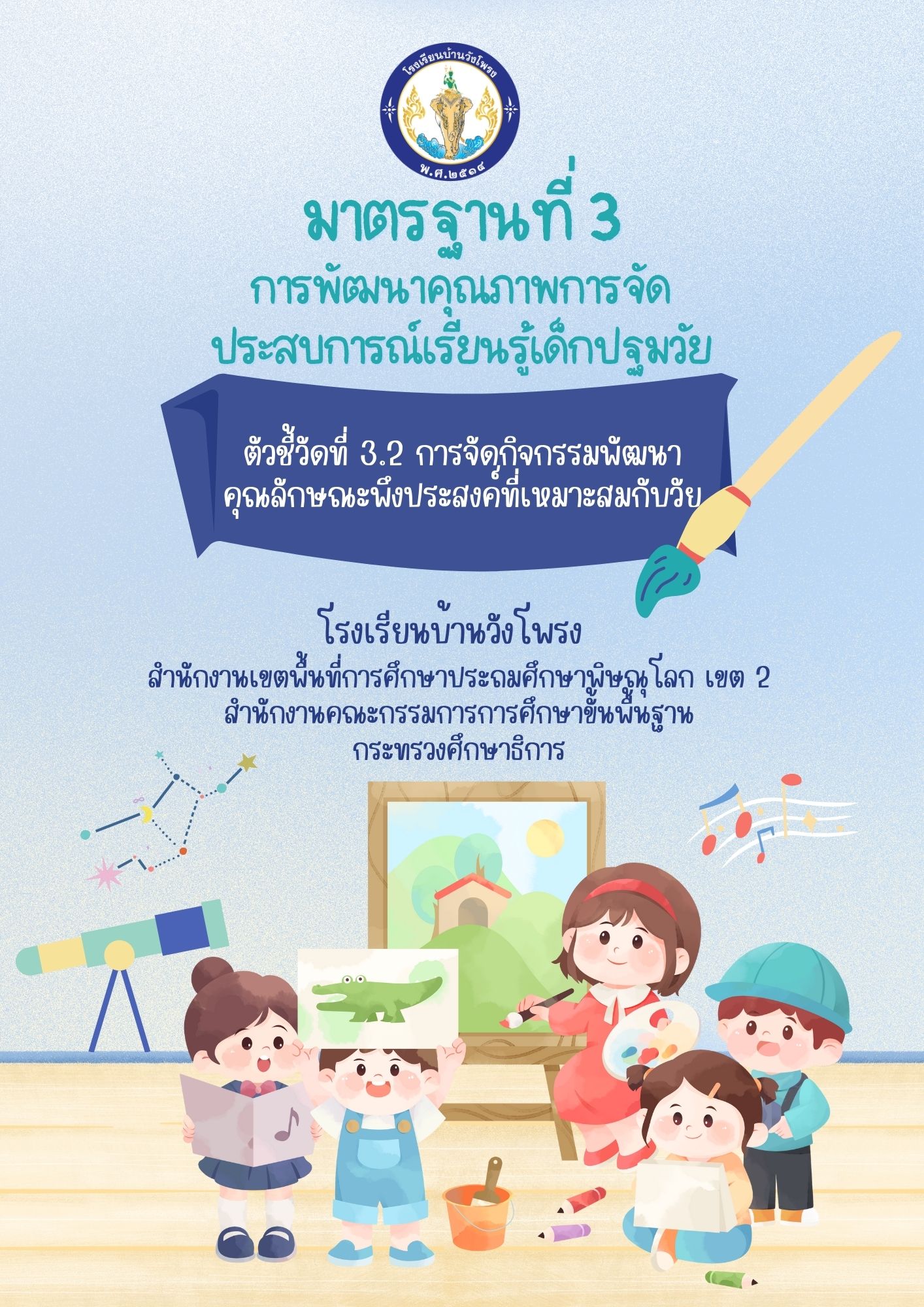 ตัวชี้วัด 3.2 การจัดกิจกรรมพัฒนาคุณลักษณะพึงประสงค์ที่เหมาะสมกับวัย