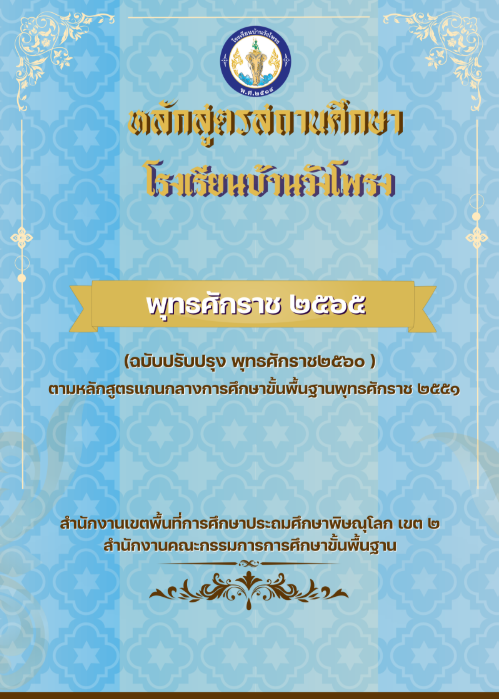 หลักสูตรสถานศึกษาโรงเรียนบ้านวังโพรง 2565